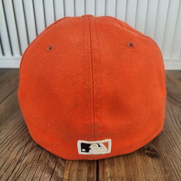 Miami Marlins New Era 59fifty Fitted Sz 7 1/8 Hat Cap Orange Baseball On-Field - Picture 5 of 11